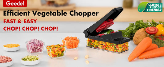 “Dinner Panic? Meet Your New Sous-Chef: Geedel 4-in-1 Vegetable Chopper”