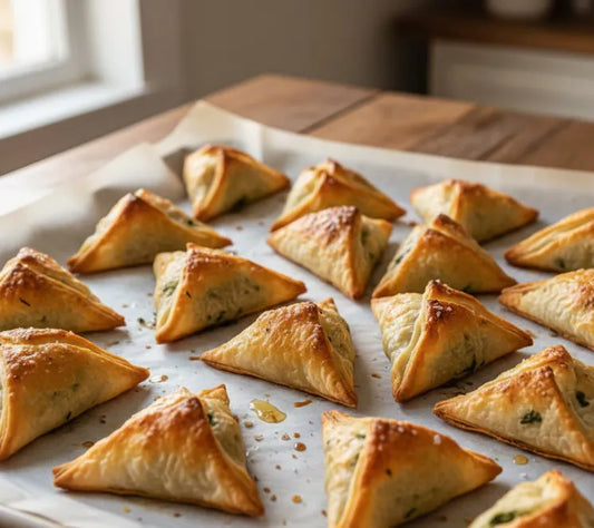 Spinach and Feta Mini Phyllo Triangles
