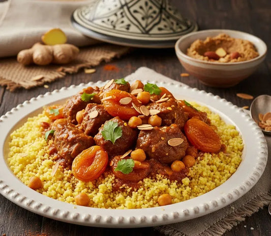 Moroccan Lamb with Apricots and Couscous