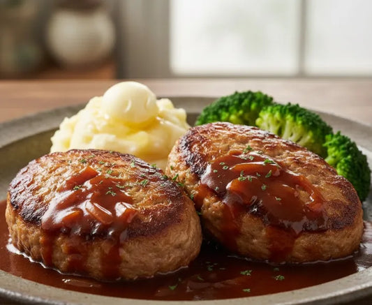 Japanese Hambagu Steak with Demi-Glace Sauce