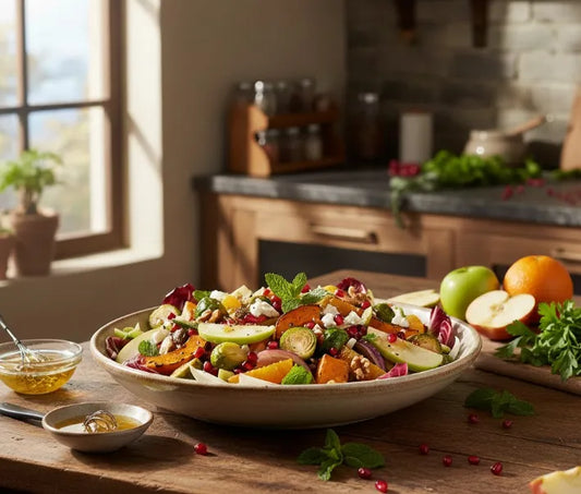 Winter Roasted Vegetable and Fruit Salad