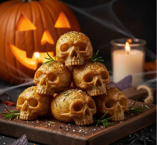 Haunted Potato Skulls