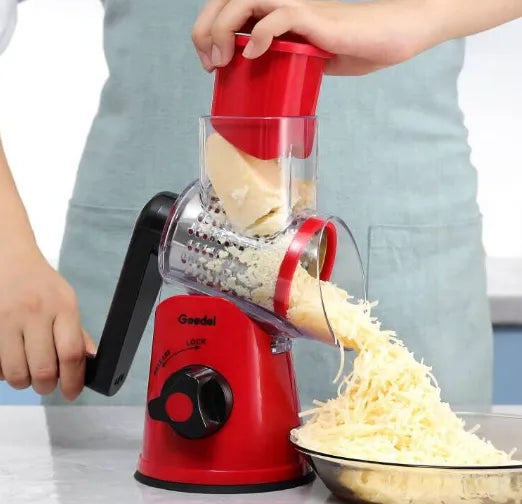 Plant-Based Cheese Saver: This Rotary Cheese Grater Shreds Vegan Cheese Without Crumbling—Ideal for Vegan Tacos &amp; Salads!