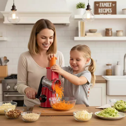 Family Fun in the Kitchen: Safe, Hands-On Cooking with the Geedel Rotary Cheese Grater