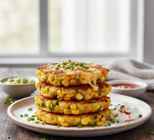 Cheesy Corn Fritters: A Golden, Crispy Delight