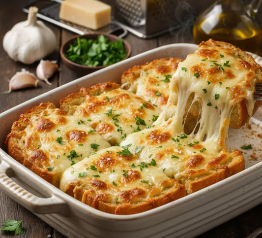Cheesy Garlic Bread: Crispy, Gooey, Irresistible