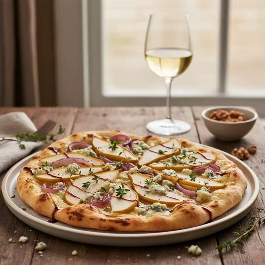 Pear & Blue Cheese Flatbread: Sweet, Tangy, Irresistible Crunch