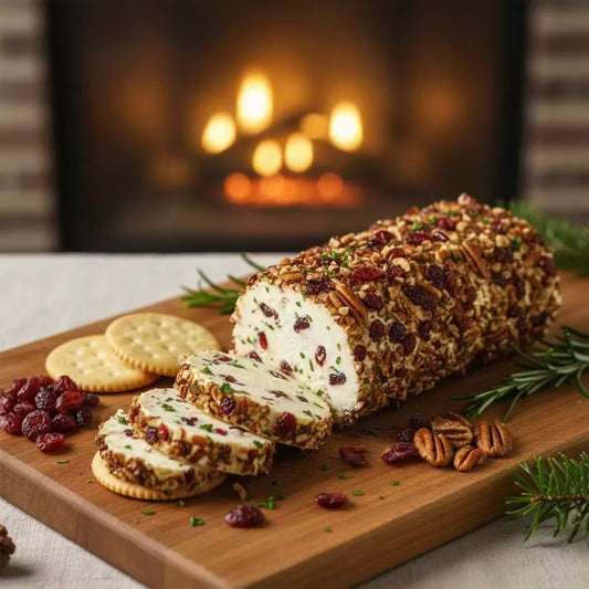 Cranberry-Pecan Goat Cheese Log: Festive, Tangy, 5-Minute Showstopper