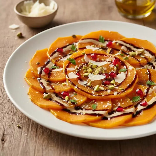 Butternut Squash Carpaccio: Silky Fall Elegance on a Plate