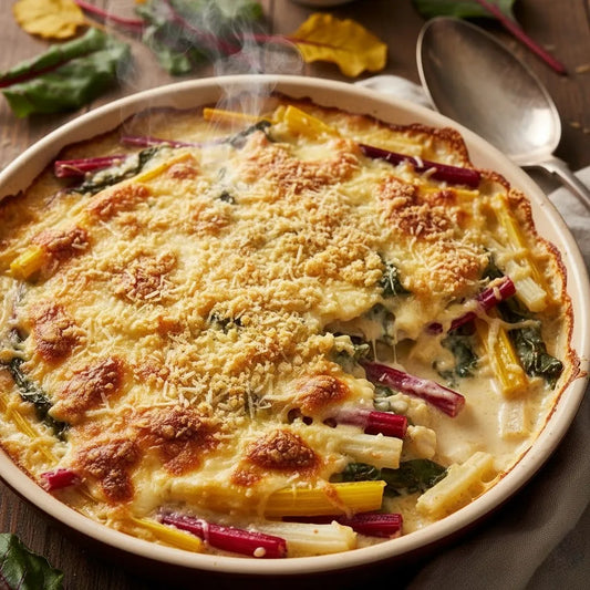 Rainbow Chard Gratin: Creamy, Cheesy, Color-Packed Comfort