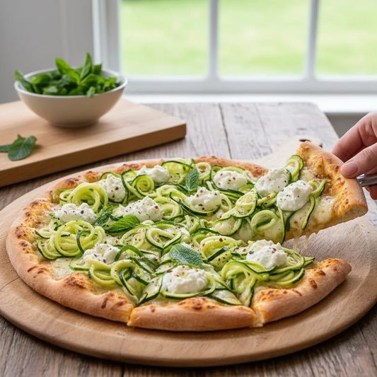 Shaved Zucchini & Mint Pizza: Summer on a Crust