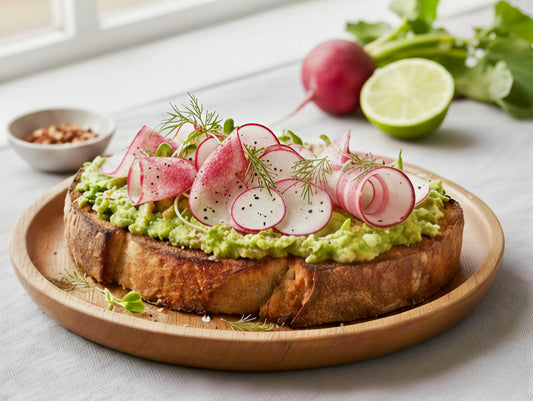 Shaved Radish & Avocado Toast