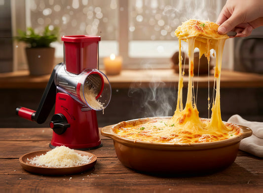 Beat Winter Blues with Cozy Foods Using Geedel Rotary Cheese Grater