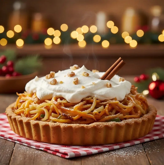 Christmas Pumpkin Cinnamon Shredded Pie