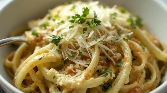 🥒 Creamy Garlic Parmesan Zoodles — A Low-Carb Pasta You’ll Love