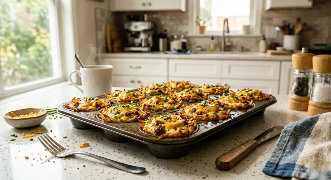 Crispy Hash Brown Breakfast Cups (Perfect for Meal Prep & Brunch Parties)