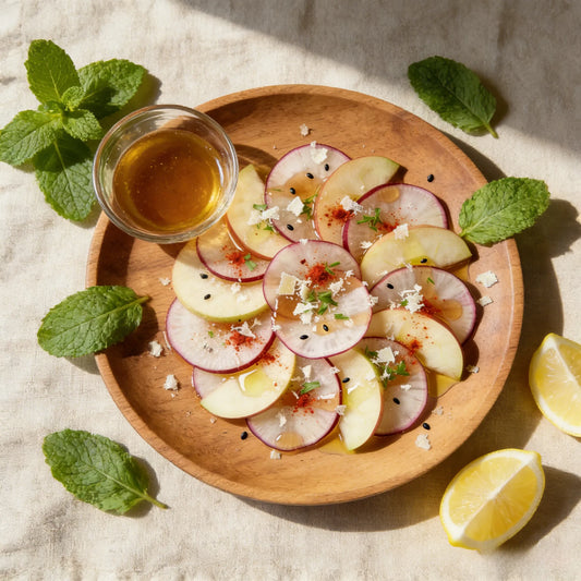 Shaved Kohlrabi & Apple Carpaccio: Crisp, Tangy, and Refreshingly Elegant