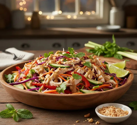 Thai Chicken Salad with Peanut Sauce