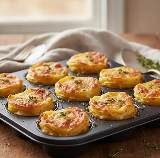 Gruyère Potato Stacks: Golden, Cheesy Towers of Joy