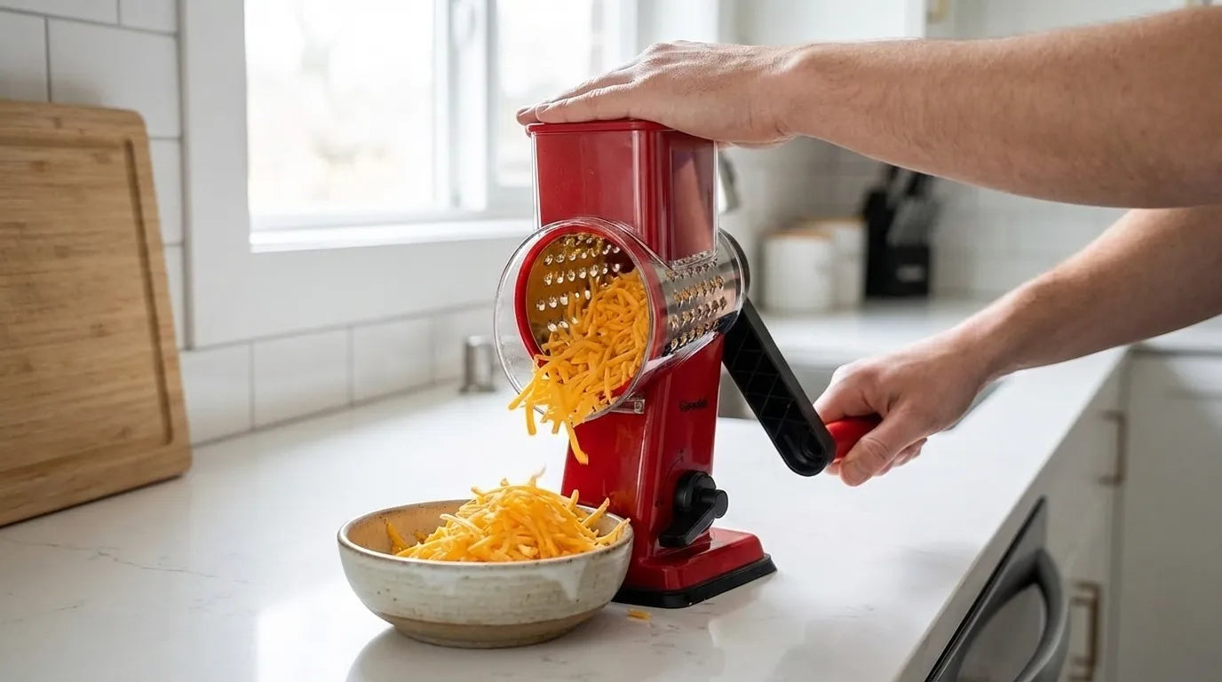Rotary Cheese Grater Review (2026): What the Market Research Gets Right — and Why Geedel Actually Fixes the Real Problems