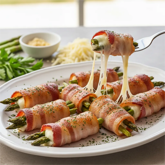 French Asparagus Bacon Rolls