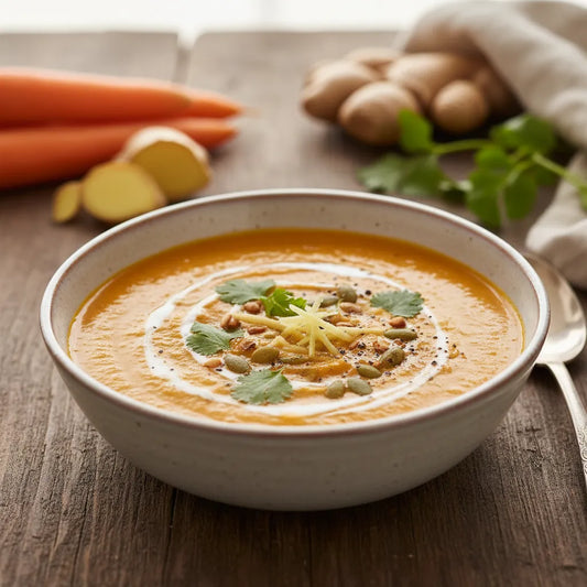 Warming Carrot Ginger Soup: Cozy Comfort in a Bowl