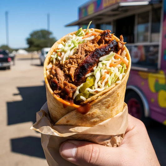 Texas Quick BBQ Pork &amp; Coleslaw Wrap