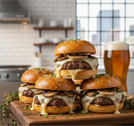 Mushroom Swiss Sliders: Juicy, Cheesy, Bite-Sized Bliss