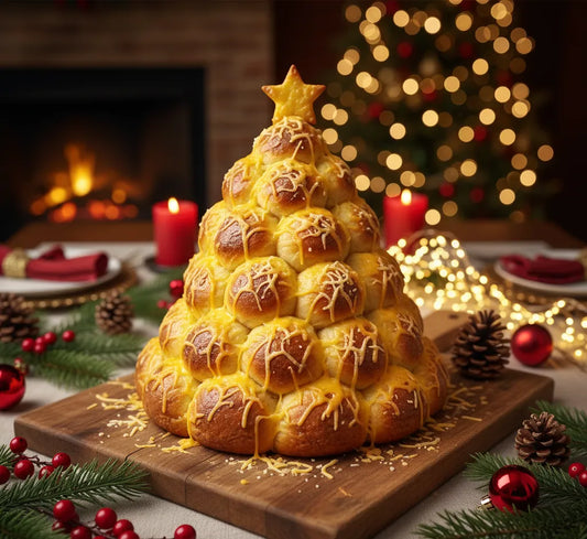 Christmas Tree Pull-Apart Bread: Cheesy, Garlicky Holiday Magic