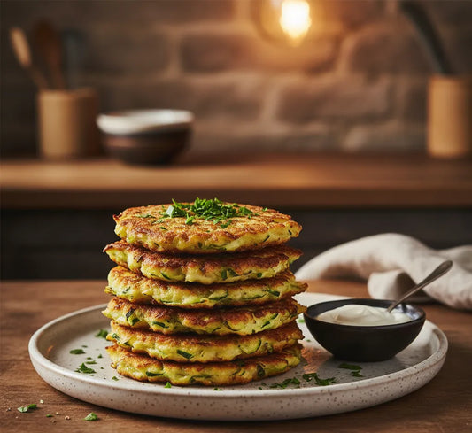 Cheesy Zucchini Fritters