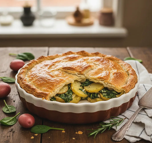 Potato and Spinach Pie