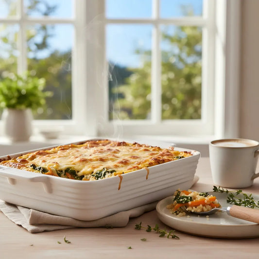 Australian Sweet Potato &amp; Spinach Quinoa Pudding