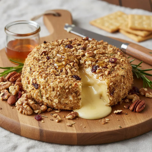 Nut-Crusted Brie Wheel