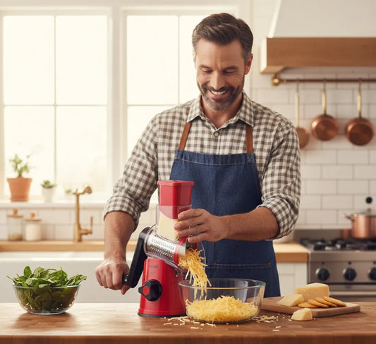 Low-Sodium Cheese Made Easy: Geedel’s Effortless Grating for Healthier Meals