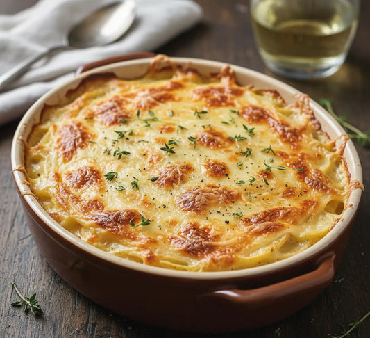 Cheesy Parsnip Gratin