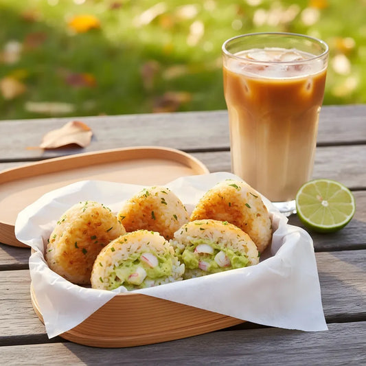 Australian Avocado &amp; Prawn Shredded Rice Balls