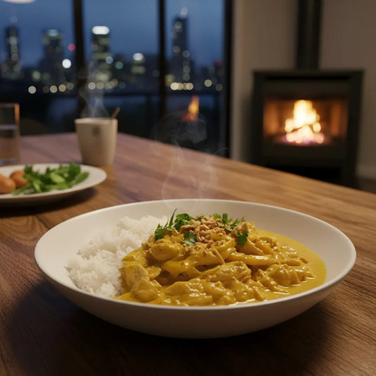Australian Winter Night Coconut Chicken Curry with Pineapple