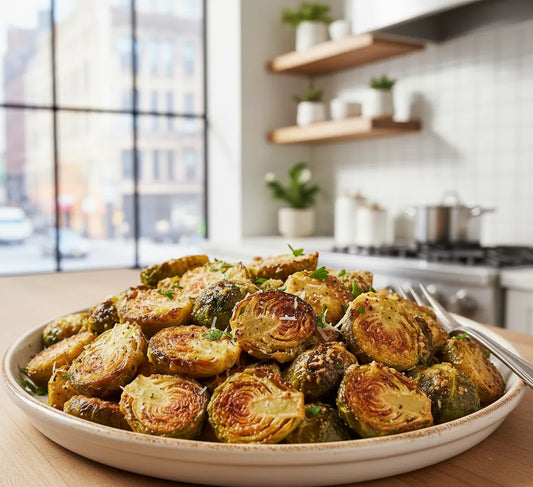 Crispy Parmesan Brussels: Golden, Cheesy, Addictive