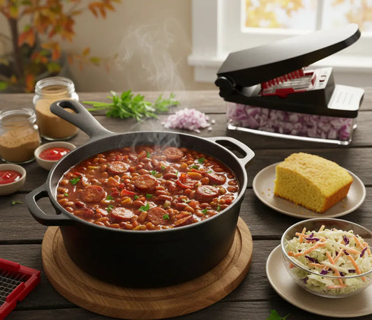 Kansas City-Style Baked Beans with Smoked Sausage