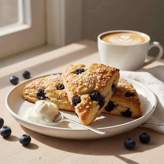 Blueberry Cream Cheese Scones