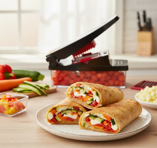 Creamy Mashed Potato Veggie Wraps