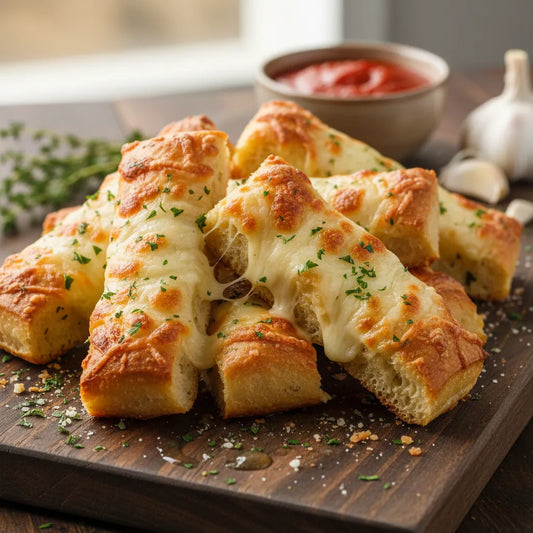 Cheesy Garlic Breadsticks: Gooey, Garlicky Perfection