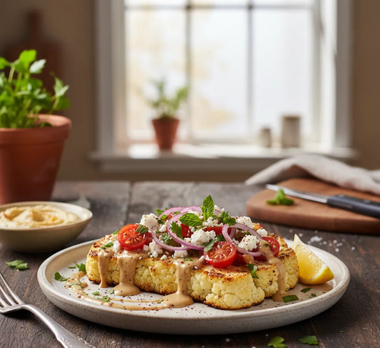 Mediterranean Cauliflower Steaks: Bold, Flavor-Packed, Oven-Crisp Magic