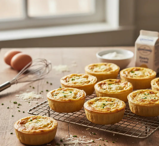 Gruyère & Leek Mini Quiches: Buttery, Cheesy, Bite-Sized Heaven