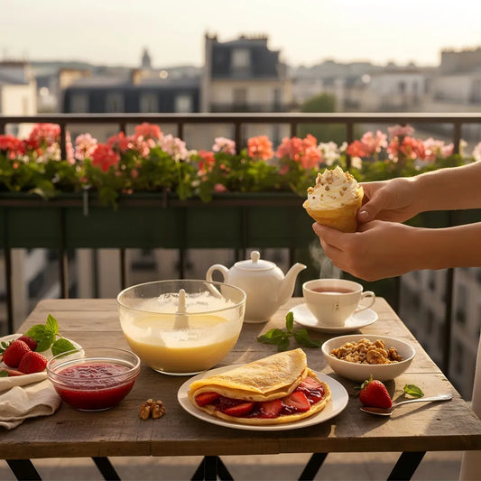 French Strawberry Crêpes