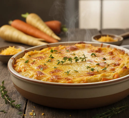 Cheesy Root Veg Mash