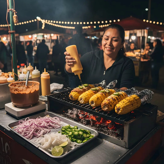 Mexican Spicy Bean &amp; Cheese Grilled Corn