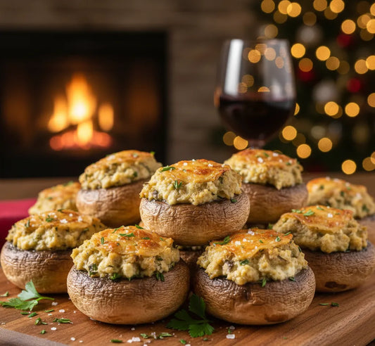 Gorgonzola Stuffed Mushrooms: Cheesy, Garlicky, Party-Ready Bites