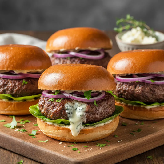 Blue Cheese Stuffed Burgers