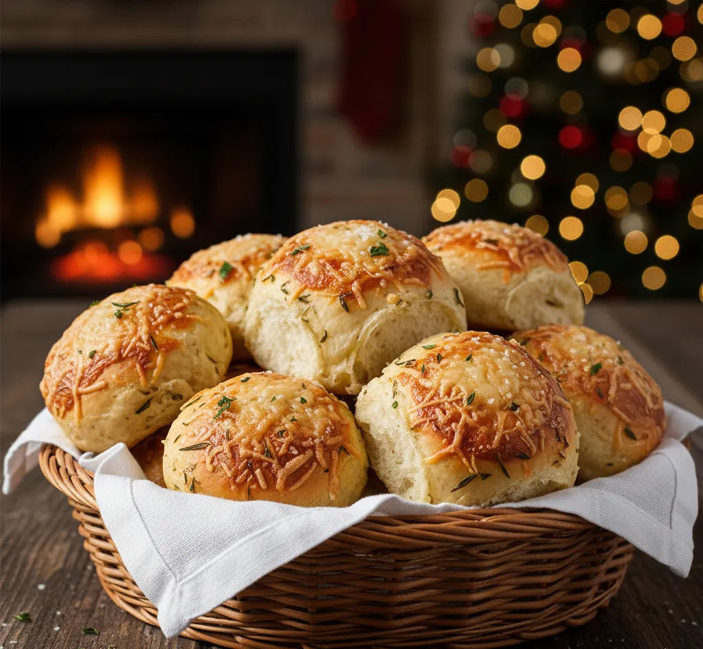 Parmesan Herb Dinner Rolls: Golden, Cheesy, Irresistibly Fluffy